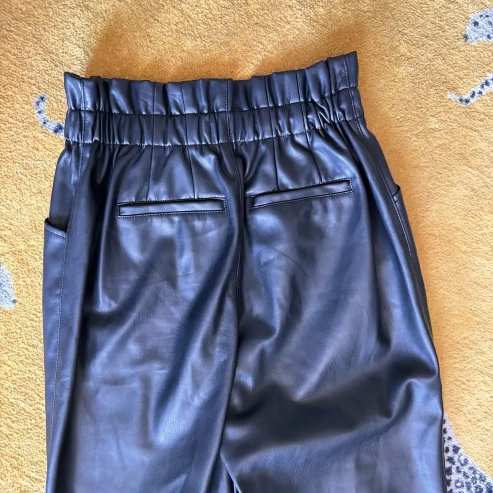 Madewell Faux Leather Paper bag Pants size 2